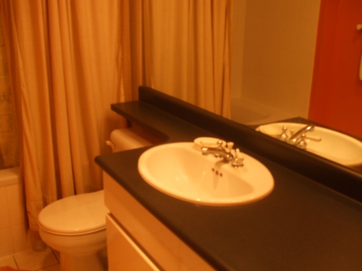 Bathroom at 1002 - 1255 Main St, Downtown, Vancouver
